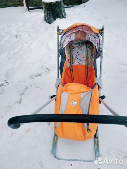 Детские санки коляска бу