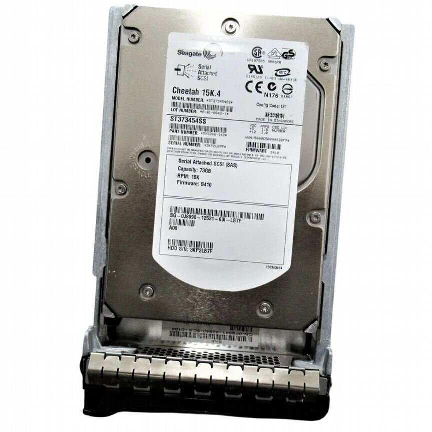 [J8090] Жесткий Диск Dell 73gb Sas 3,5" Hdd J8090