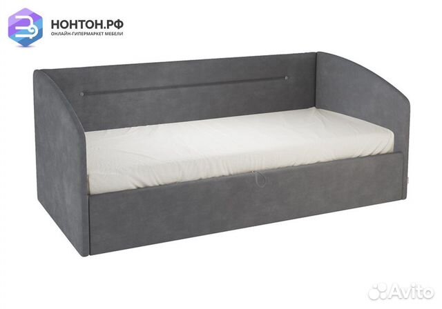 Софа Альба темно-серая