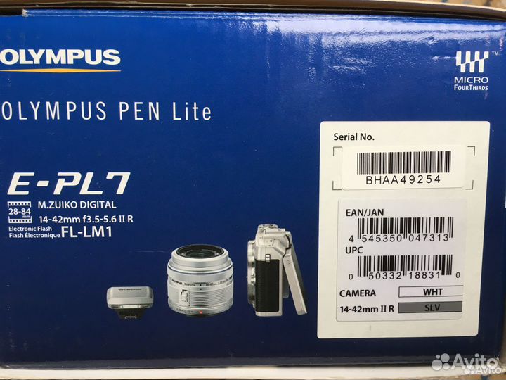 Фотоаппарат Olympus Pen E-PL7 Kit White системный