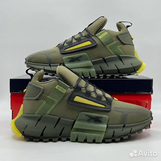 Кроссовки reebok zig kinetica armi green