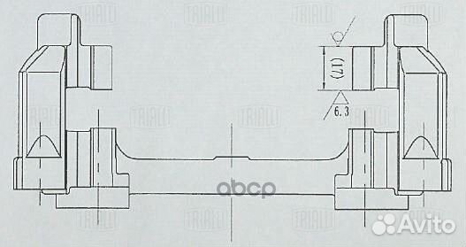 Скоба суппорта ford focus II (05) зад. CF 105063