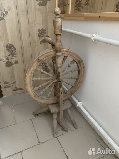 Прялка деревянная старинная