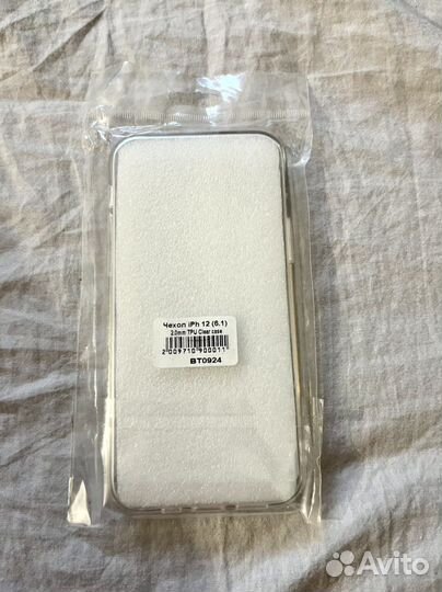 Чехол iPhone 12 прозрачный новый