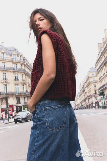 Жилет вязанный женский Zara