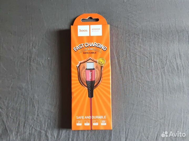 Кабель зарядка hoco type-c для быстрой зарядки