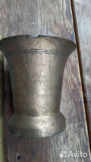 Ступка с пестиком латунь