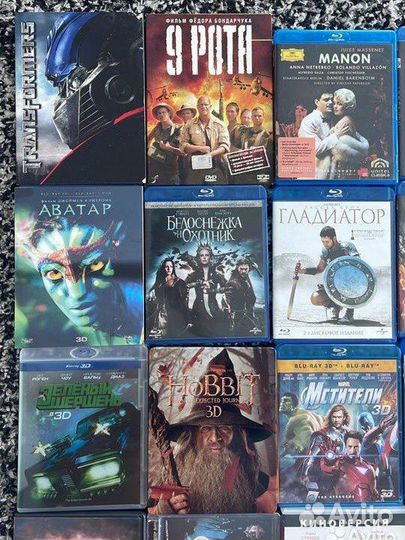 Большая коллекция фильмов на дисках