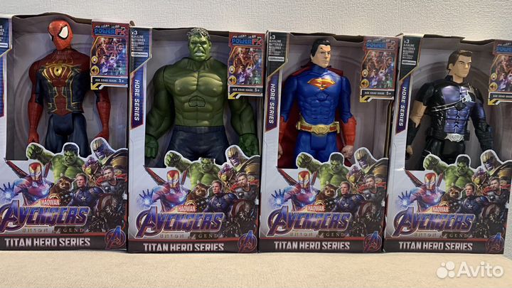 Фигурки супергероев мстители Халк Человек Паук