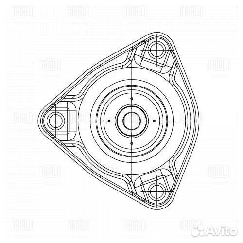 Опора амортизатора KIA ceed 07- перед. (с подши