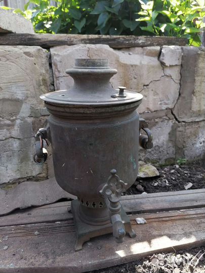Самовар на дровах старинный