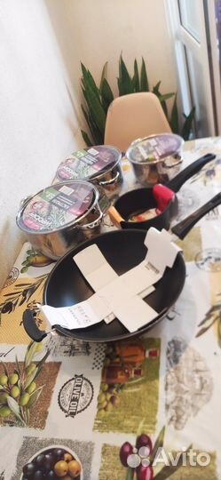 Новые кастрюли,ковш,сковорода вок,для дома,дачи