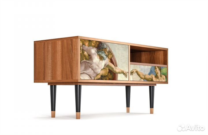 Тв-тумба T3 - Орех - The Creation of Adam