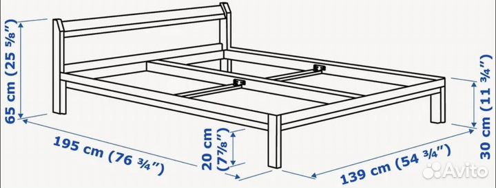 Кровать икеа нейден