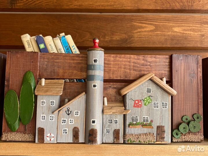 Набор ящиков декорированных в технике дрифтвуд