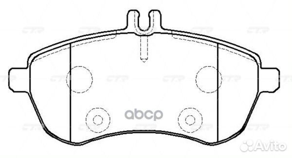 Колодки тормозные дисковые mercedes-benz C-clas