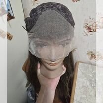 Парик длинный на сетке лейсфронт полусистема