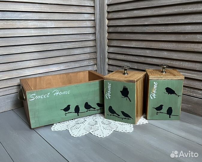 Деревянный декоративный ящик