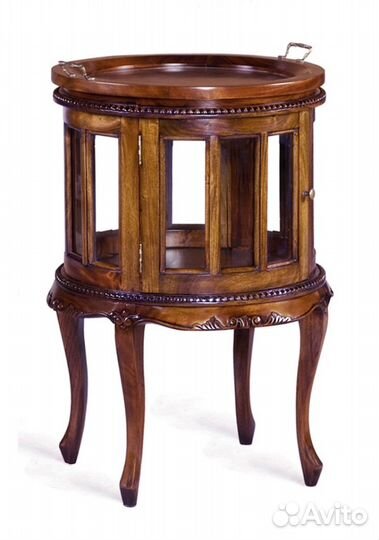 Столик-бар из массива резной