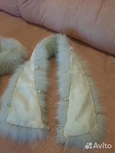 Опушка на капюшон песец