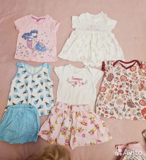 Детские вещи пакетом на девочку 68-74