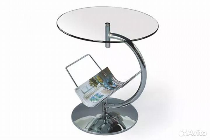 Alma Стол журнальный стекло/хром