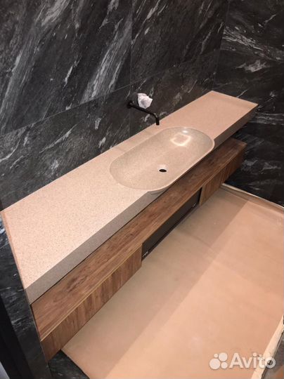 Раковины и мойки, интегрированные в столешницы