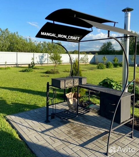 Беседка с мангалом