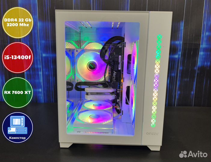 Системник игровой i5-RX7600XT-32DDR4-HSE695803-B760