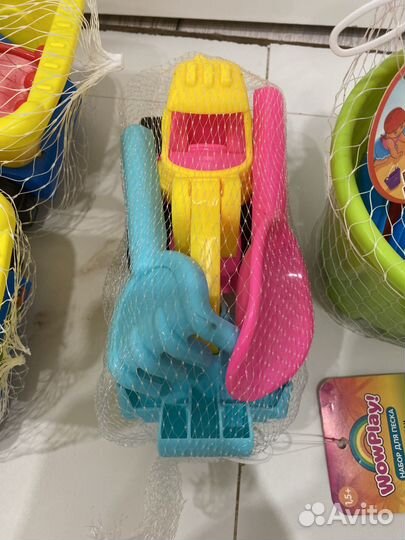 Игрушки в сад,песочницу 4 набора