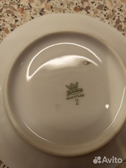 Блюдца от кофейной пары Мадонна