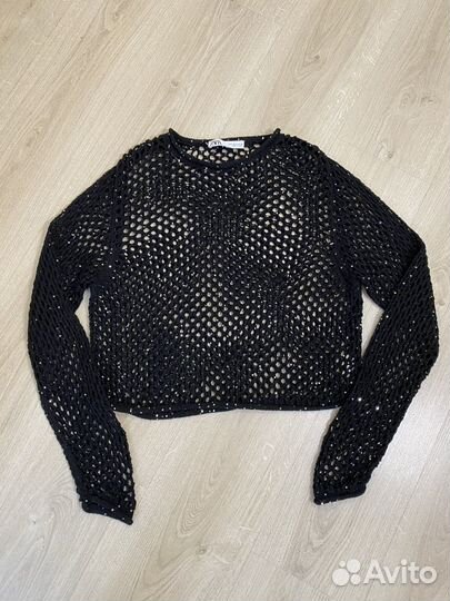 Кофта в сетку Zara