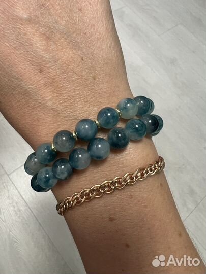 Комплект из 2х браслетов из натуральных камней