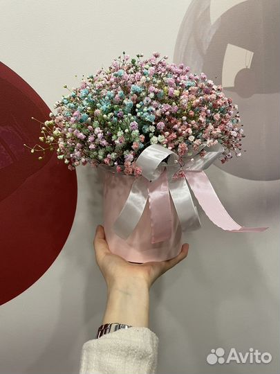 Букет цветов, композиция в коробке