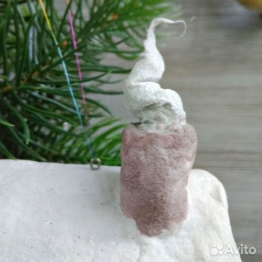 Ватные игрушки, деревенский дом, русский сувенир