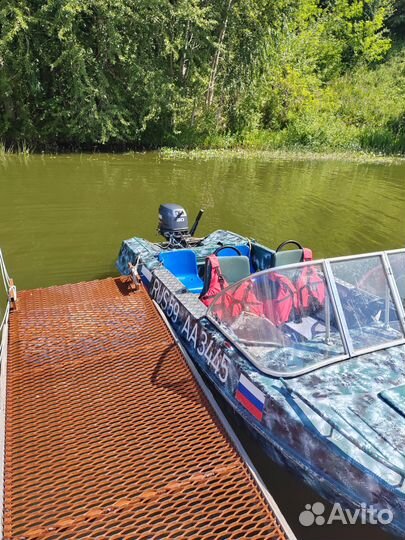 Продам лодку Обь-М с мотором Ямаха - 30 2т