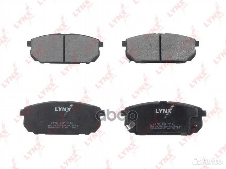 Колодки тормозные дисковые зад BD4413 lynxauto