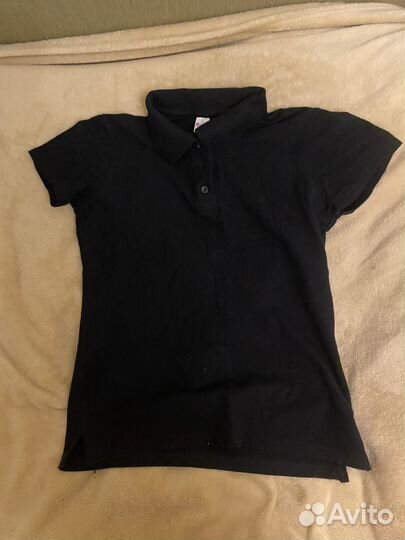 Женское чёрное поло
