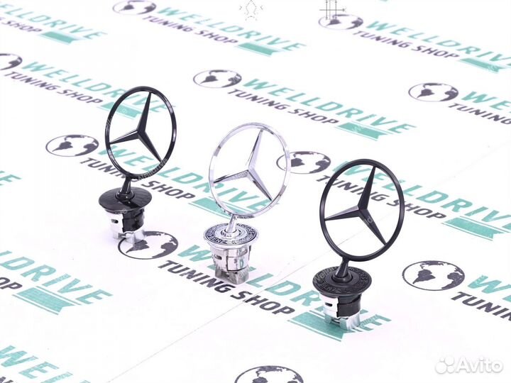 Звезда прицел Mercedes Benz в капот