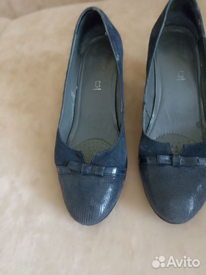 Туфли замшевые