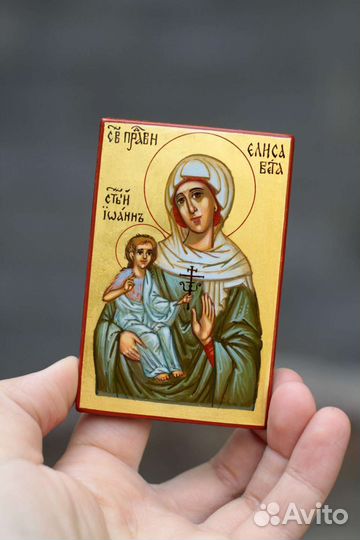 Святая праведная Елизавета, рукописная икона
