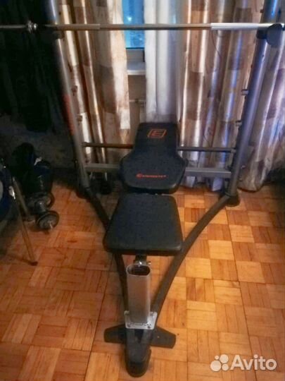 Скамья для жима со стойками складная