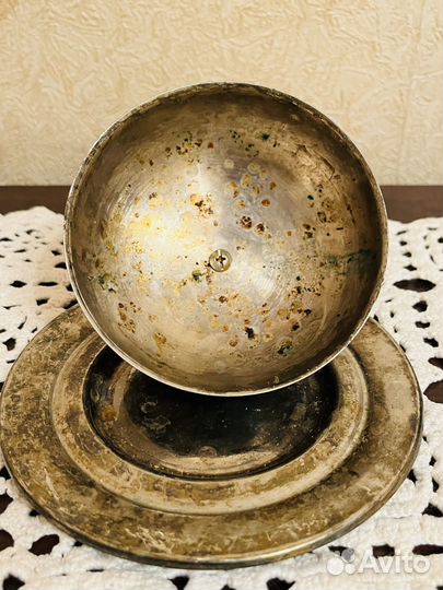 Масленка из латуни с короной 19 в