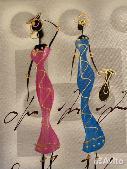 Картина Две африканки,36 *30