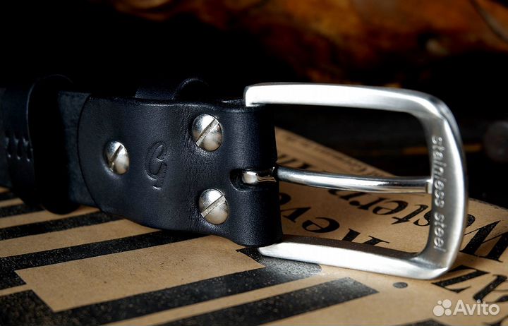 Ремень для джинсов, нержавеющая сталь (арт. jd04)