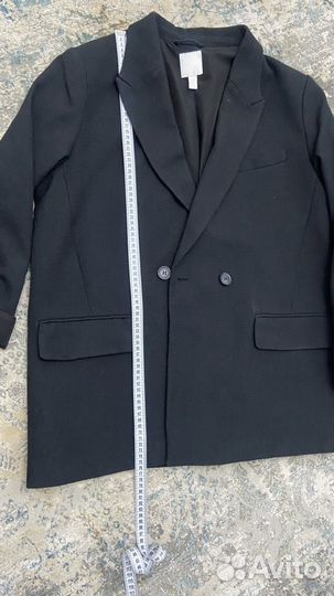 Пиджак женский черный оверсайз