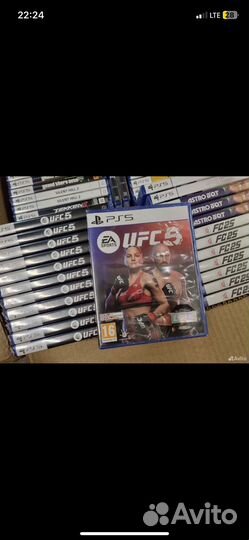 Диск ps5 ufc 5