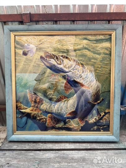 Набор для вышивания - остатки. Щука