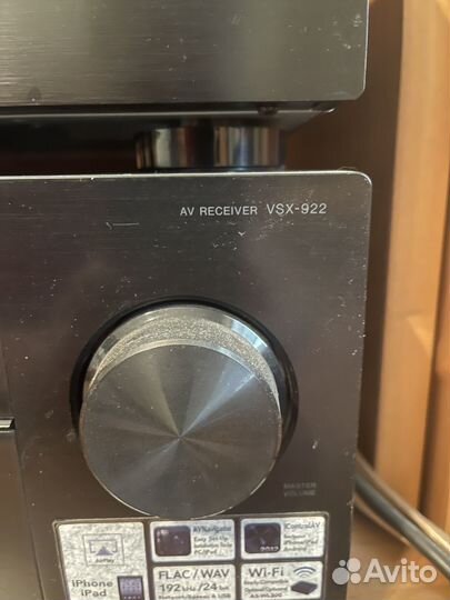 Av ресивер pioneer vsx 922, CD PD-30 и акустика