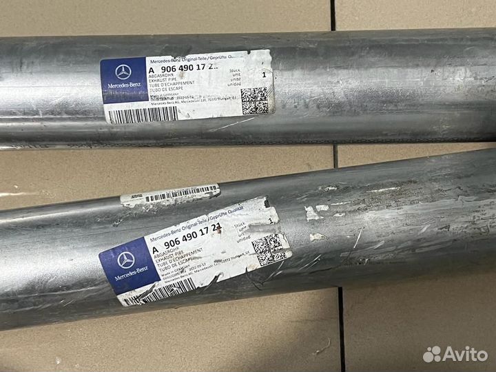 Глушитель задняя часть на Mercedes Sprinter 515